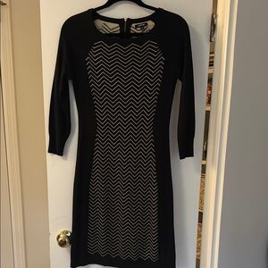 Apt. 9 Black Chevron-Panel Sheath Dress